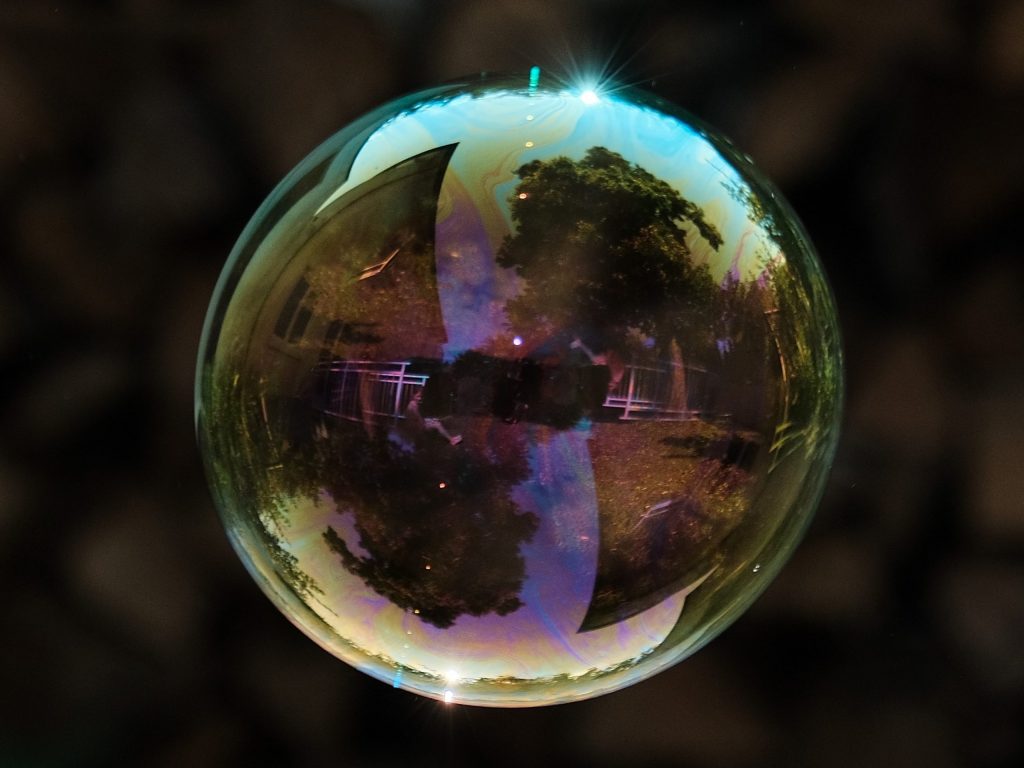 Luftblase, Universum